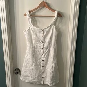 Roxy White Button Down Dress